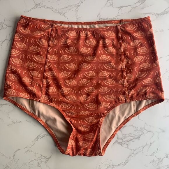 Kortni Jeane Other - Kortni Jeane High-Waisted Bottoms Swan Design | Small
